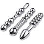 Senoow Metal Back Hang Toy Stainless Steel for Men and Women Play Metal Bead Plug Heavy Duty Hang Plug Bead Stainless Steel Polished Plug