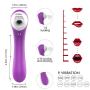 Clitoral Sucking Vibrator, Waterproof G Spot Clit Dildo Vibrators Rechargeable Clitoral Massager, Rechargeable Clitoris Stimulation with 10 Suction & 9 Vibration Adult Sex Toys for Women and Couple