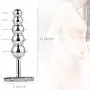 SZXXC Sex Toy - 5 Balls Metal Beads Anal Toy Stainless Steel Butt for Men and Women Sex Love Tools Deluxe Metal Bead Butt Plug Heavy Duty Anal Plug Bead Plug Stainless Steel Polished Plug Pleasure Wand Bum Bead Pleasure Massager Prostate Stimulator Fetish