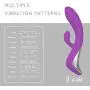 Désir | Triple Pleasure Magic Wand Massager | Wireless and Waterproof | Powerful Rabbit Design for Woman (Violet)