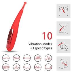 G-Spot Vibrators, Clitoris Nipple Anal Vagina Stimulation Vibrator with 10 Vibrations 10M Remote Control, Adult Sex Toys with 3 Modes Speed for Women Men Couples Play