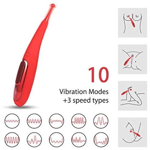 G-Spot Vibrators, Clitoris Nipple Anal Vagina Stimulation Vibrator with 10 Vibrations 10M Remote Control, Adult Sex Toys with 3 Modes Speed for Women Men Couples Play