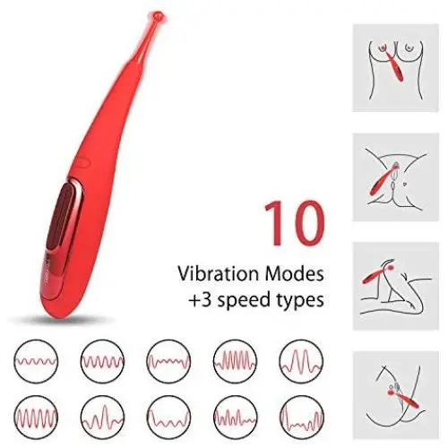 G-Spot Vibrators, Clitoris Nipple Anal Vagina Stimulation Vibrator with 10 Vibrations 10M Remote Control, Adult Sex Toys with 3 Modes Speed for Women Men Couples Play