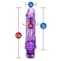Eden 9" Soft Large Thick Realistic Vibrating Dildo, Multi Speed Powerful Vibrator, Sex Toy for Women, Purple