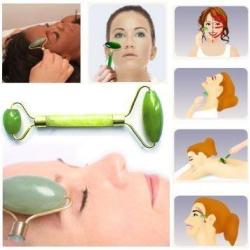 Acupress Jade Roller Massager -Rejuvenates Face and Neck Skin