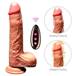 Amal Pennis Vibrartor Ring Double Strapon Dildo GSPotter Vibrantor - USB Rechargeable for Couples Pleasure