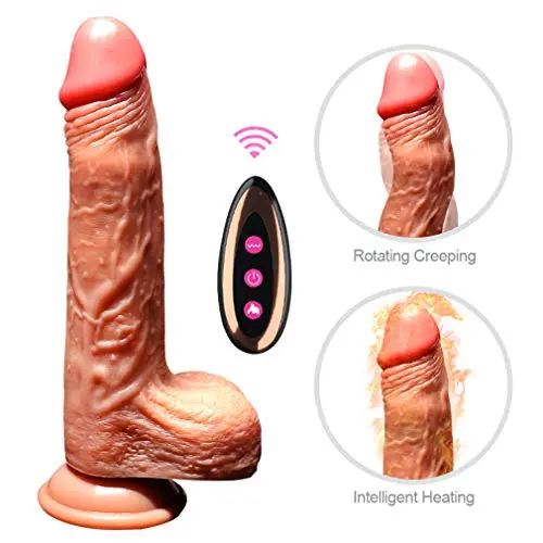 Powerful Huge-Vibratòr with Swinging Vibrating Suction Cup Hands Free Play for Women Intelligent Heating Women Six T?ys Waterproof Silicone,T-Shirt