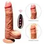 Big Realistic Dillo with Automatic Muti Speed Vibrating Telescopic Underwear Therapy Tshirt