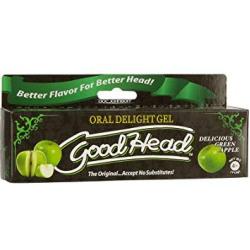 Doc Johnson Goodhead Oral Delight Gel Lubricant Green Apple 4 Ounce