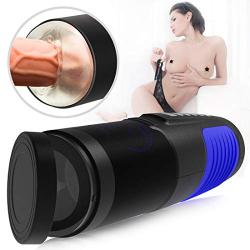 Sucking Piston Mastubratìon Cup with Women Groaning Voice,3D Vibrating Toys for Male Pleasure Sexy Underwear for Men Silicone and Waterproof,Speakers