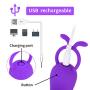 Quiet Powerful Silicone Mini Vibrator with 10 Modes for Travel, LUV-SPOT Rechargeable Sex Toys with Soft Smooth Tentacles to Clitoris Nipple Penis Stimulation Massager for Women, Men and Couples