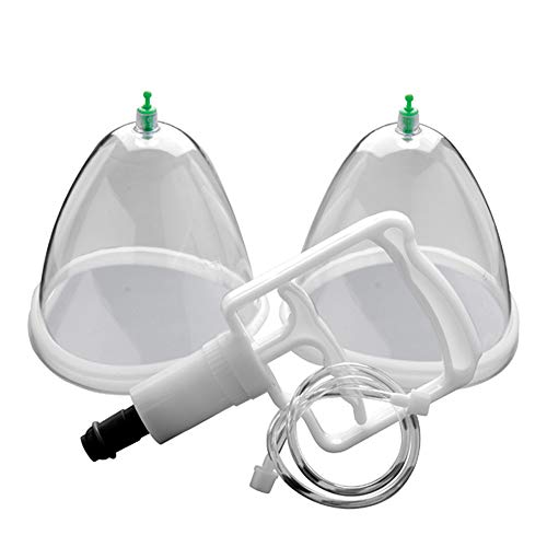 Breast 2 Cups System Breast Enlargement Massager Breastfeeding Suction Pump