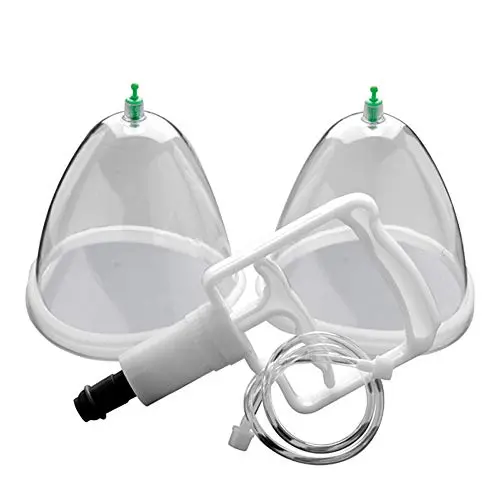 Breast 2 Cups System Breast Enlargement Massager Breastfeeding Suction Pump