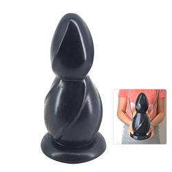 Sexbaby Huge 11.6 * 4.7" Anal Beads,Extra Large Butt Plug, Big Adult Sex Products for Men and Women (Black)