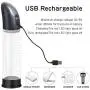 Automatic Penis Enlargement Vacuum Pump, Enlove, Enhancement Training Device for Stronger Bigger Erections with 4 Suction Intensities and 2 Rubber Sleeves, Adult Sex Toys for Man Male