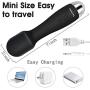 Personal Wand Massager for Women, Mini Powerful Handheld with 10 Speeds 20 Vibration Patterns, Cordless Rechargeable Quiet Bullet Head Massager for Body Back Neck Shoulder Sore