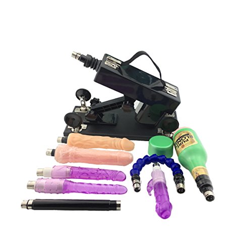 Sex Machine for Both Man and Women,Love Machine with Five Dildo Attachments and Masturbation Cup,Adult Sex Toys for Man and Women (Package C)