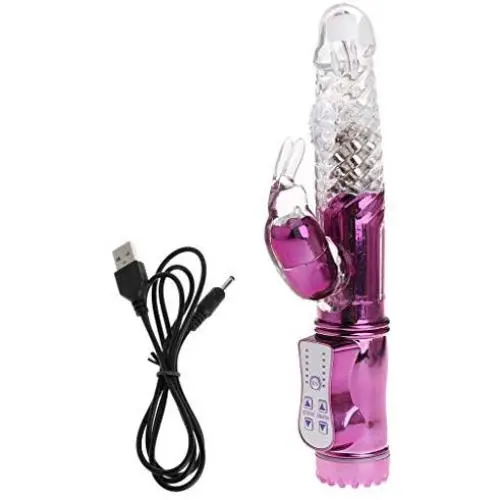 Rainly Purple Th-ru-s-ting Powerful Ro-ta-ting Rechargeable Body Massger - Waterproof & Slient, Best Gift for Lover