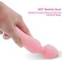 LESIGE Personal Wand Massager, G Spot Vibrator Waterproof Dildo Clitoral Anal Stimulator with Strong Vibrating & Heating Function, USB Rechargeable Cordless Massager Stick Sex Toy for Women Men