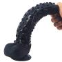 FAAK Suction Silicone Animal Dildo with Octopus Skin Stimulating Bumpy Adult Sex Novelties Fetish Toy Big Penis Large Cock Black Dick Female Masturbation