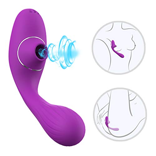 2019 Powerful Sucking Vibration Modes USB Rechargeable Handheld Multi-Speed Clǐtorals Suctǐon Toy, Powerful Clǐtorǐal Suckǐng for Women Waterproof G Spotter Toys,Purple