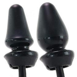 Anal Fantasy Inflatable Silicone Anal Plug in Black and Jo H20 Water Based Lube (1 oz)