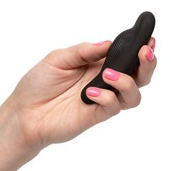 CalExotics Lock N Play Wristband Remote Panty Teaser- Waterproof Silicone Sex Toys for Couples - 12 Vibe Function Adult Remote Vibe Massager - Black, 1Count