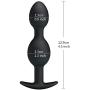 Toysdance Silicone Butt Plug with Metal Ball Inside Anal Muscles Training Double Anal Balls