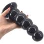 DanHu-Massagers Anall Massage But-t Toys Stick Beginner Kit Set PVC Thick A-nus Beads Expander for Dilation Therapy Black