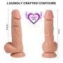 Bibida Huge-Vibratòr with 8.26inch penǐs Lifelike Speeds Rotating Vibrating Hands Free Play for Women Tshirt bibida