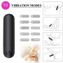 Bullet Vagina Stimulator Vibration Massager，Mini USB Rechargeable Clitoris Vagina Massager with 10 Patterns Waterproof G Spot Vibrator Adult Sex Toys for Women Couple (Black)