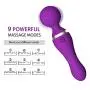 Muscle Roller, Portable Muscle Rolling Stick with Retractable Handles for Self-Myofascial Release, Deep Tissue & Trigger Point (Purple)