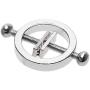 FST Stainless Steel Nipple Clips Round Adjustable Nipple Clamp Set Body Restraints Female SM Sex Toy