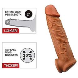 Realistic Girth Enhancer Enlarger Extender Sleeve Best1881