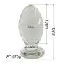 CSH Jeans 13cm Glass Anal   Ball Massaging Plug  Adult Products Female Male Clear Massage Wand Massager Glass Relaxing T-oys Tshirt T-Shirt