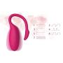 Cugap Bluetooth Remote Control Vibrator App Personal Intelligent Massage~Hot Red