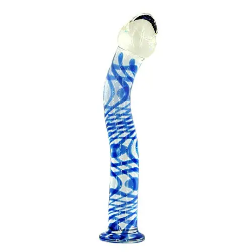 DJKFHIU 7.67inch Blue Crystal Glass Huge Head Glass Díldɔ Stick for Women Men DJKFHIU (Color : Blue) DJKFHIU 7.67inch Blue Crystal Glass Huge Head Glass Díldɔ Stick for Women Men DJKFHIU (Color : Blue)