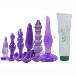 Relax Perfect Size 6 PCS Comfortable Medical Kits Silicone Training Pleasure Toy for Him and Her Massager