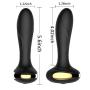 Anal Butt Plug Vibrator,Tracys Dog Sex Toys Powerful with 10 Vibration Modes,Rechargeable & Smooth Silicone Vibrating Prostate Vibrators Massager,Wireless Remote Control Designed Anal Training Set