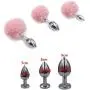 Stainless Steel Rabbit Tail Anal Plug Metal Bunny Tail Butt Plug Adult Toys for Women Stainless Steel Rabbit Tail Anal Plug Metal Bunny Tail Butt Plug Adult Toys for Women