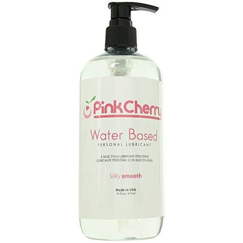 PinkCherry Water Based Personal Lubricant in 16 Ounces - Latex Safe Unflavored Unscented Lube