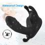 Wearable Viibranrtor 10 Modes Wireless Remote Control Waterproof Dual Motor Waterproof Massaging Tool for Couples - Black
