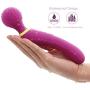 Handheld Cordless Vibrator Plantar Fasciitis Trigger Point Relief - Acupressure Reflexology Tool for Foot,Shoulder,Leg,Waist,Neck Pain, Stress Relief & Overall Body Relaxation Massager (YQ-Purple)