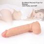 9.44 Inch Huge Dick Pénis Waterproof Silicone Massager with Strong Suction Cup - Keep Dry and Keep in A Secret Place - T2021E