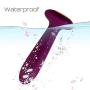 SVAKOM Vibrating Anal Plug and Prostate Massager - Rechargeable & Waterproof Anal Sex Toys - Body Safe Silicone - 5 Stimulation Modes Vibrator - for Men, Women or Couples Violet/ Pink