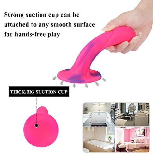 Lfcmf 6.69 Inch Realistic Silicone Toy with Strong Suction Cup Lfcmf