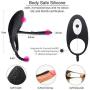 10 Vibrantion Modes Pěnǐs Rings Vibarating Ring Rechargeable Massager for Men Couples