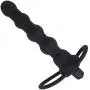 Beaded Vibrating Anal Probe Cock Ring - Dual Penetration Anal Sex Toy Beaded Vibrating Anal Probe Cock Ring - Dual Penetration Anal Sex Toy