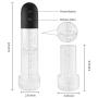 Automatic Penis Vacuum Pump with Masturbation Sleeve for Powerful Suction, PALOQUETH 2 in1 Rechargeable Electronic Penis Growth Pump with Male Masturbator Sex Toy for Beginners 2.83 inch*11.8 inch