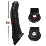 Wearable Rod Extension Enhancer Girth Extender Sleeve for Men Male 10 INCH Black